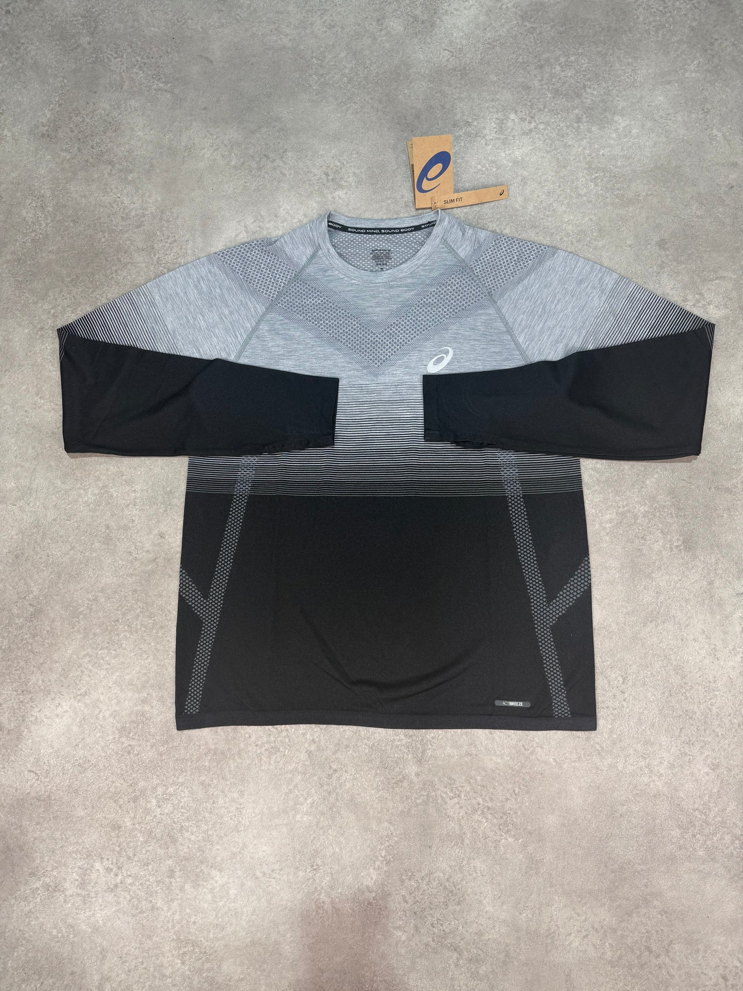 Asics Seamless LS T-shirt - Performance Black/Carrier Grey