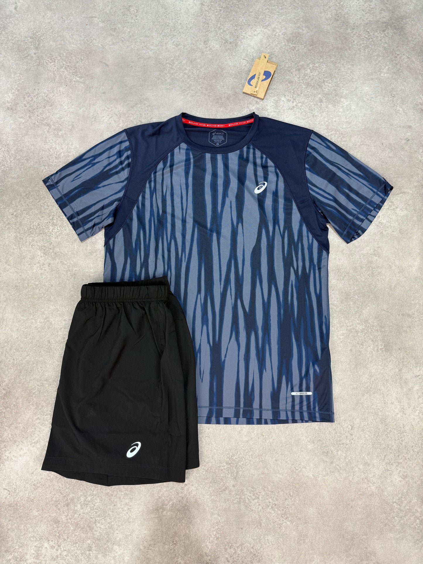 Asics Road SS Set - Blue Expanse/Midnight