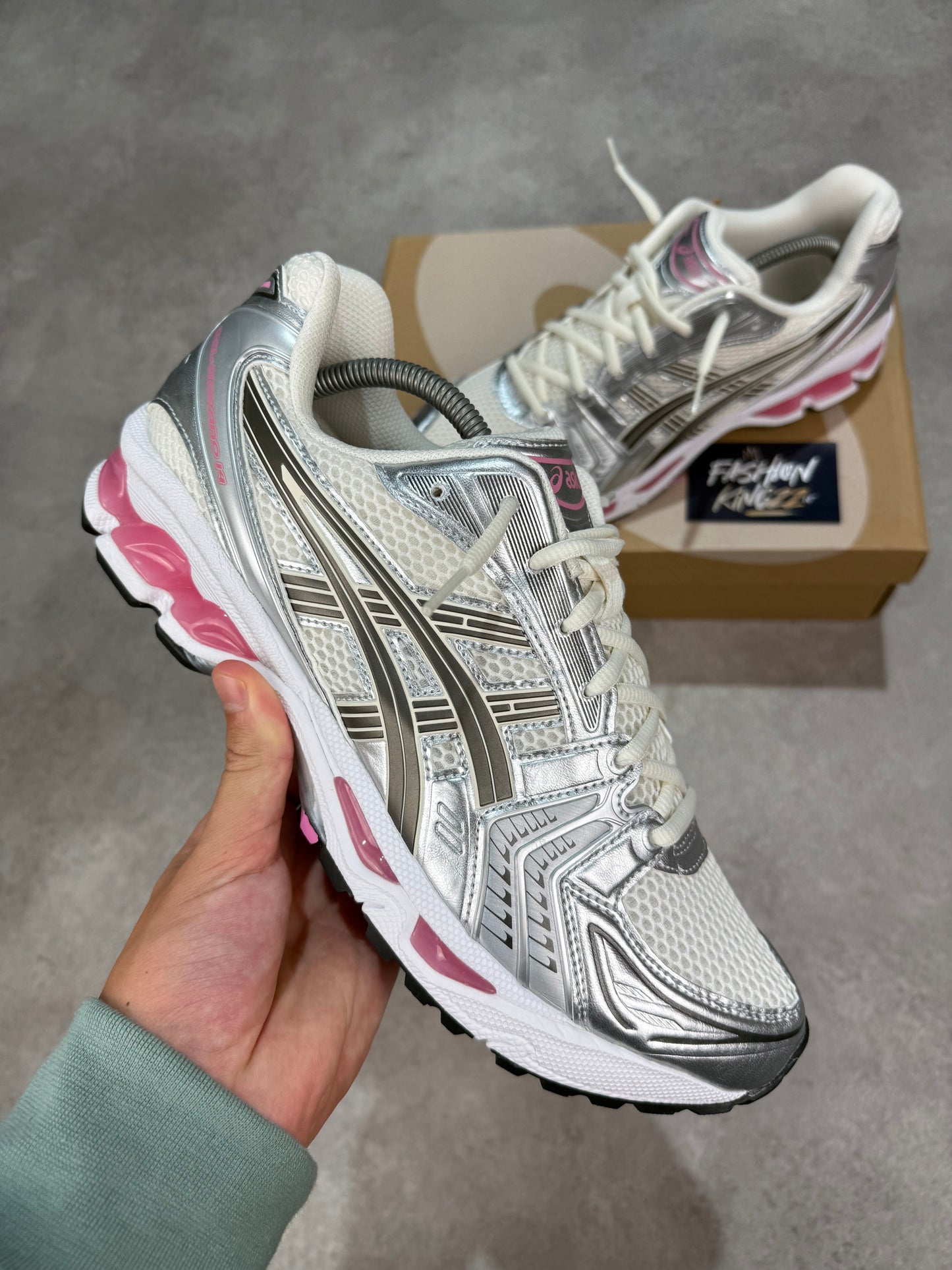 Asics Kayano 14 - Cream/Sweet Pink