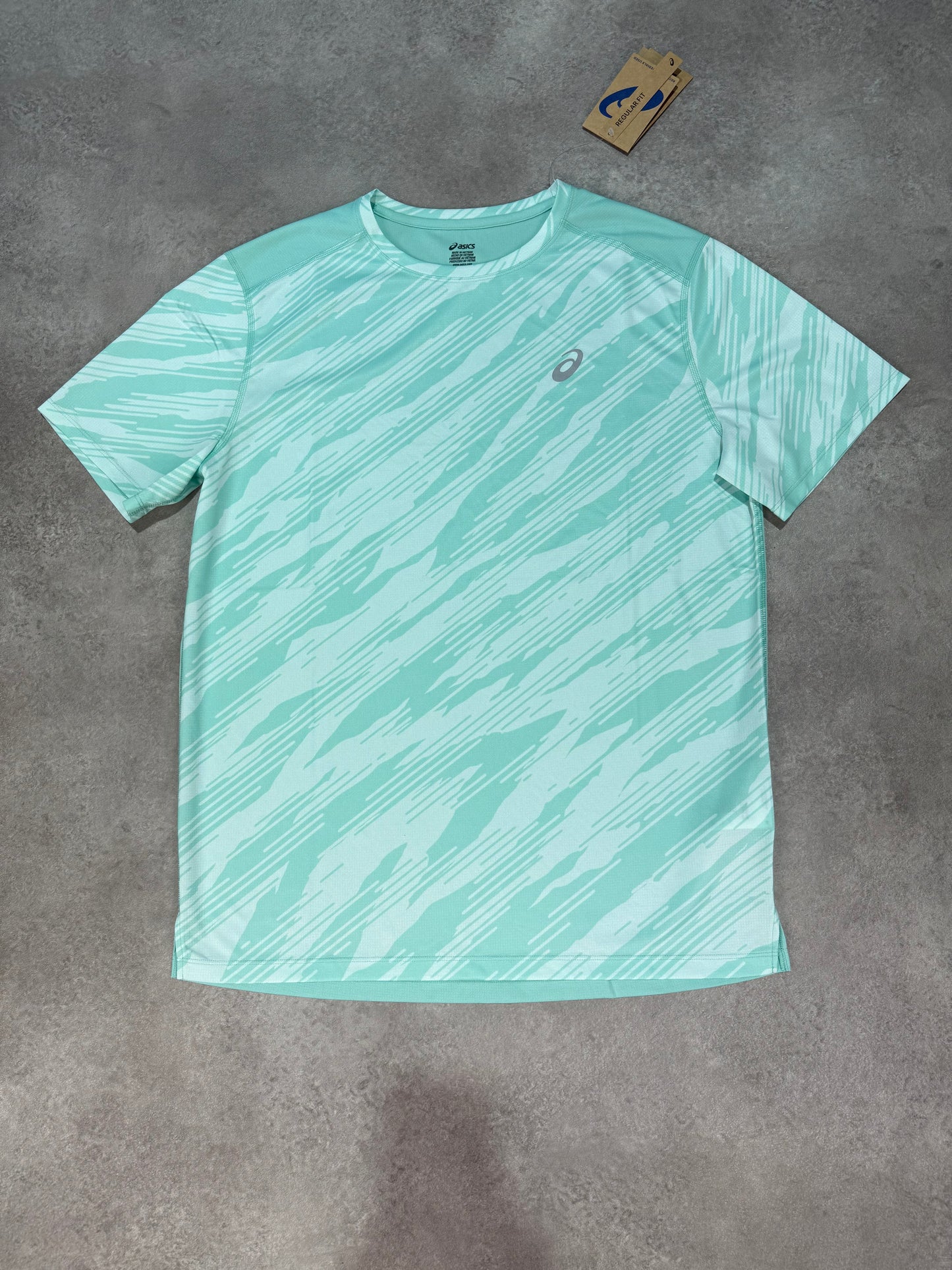 Asics Core All Over T-shirt - Oasis Green