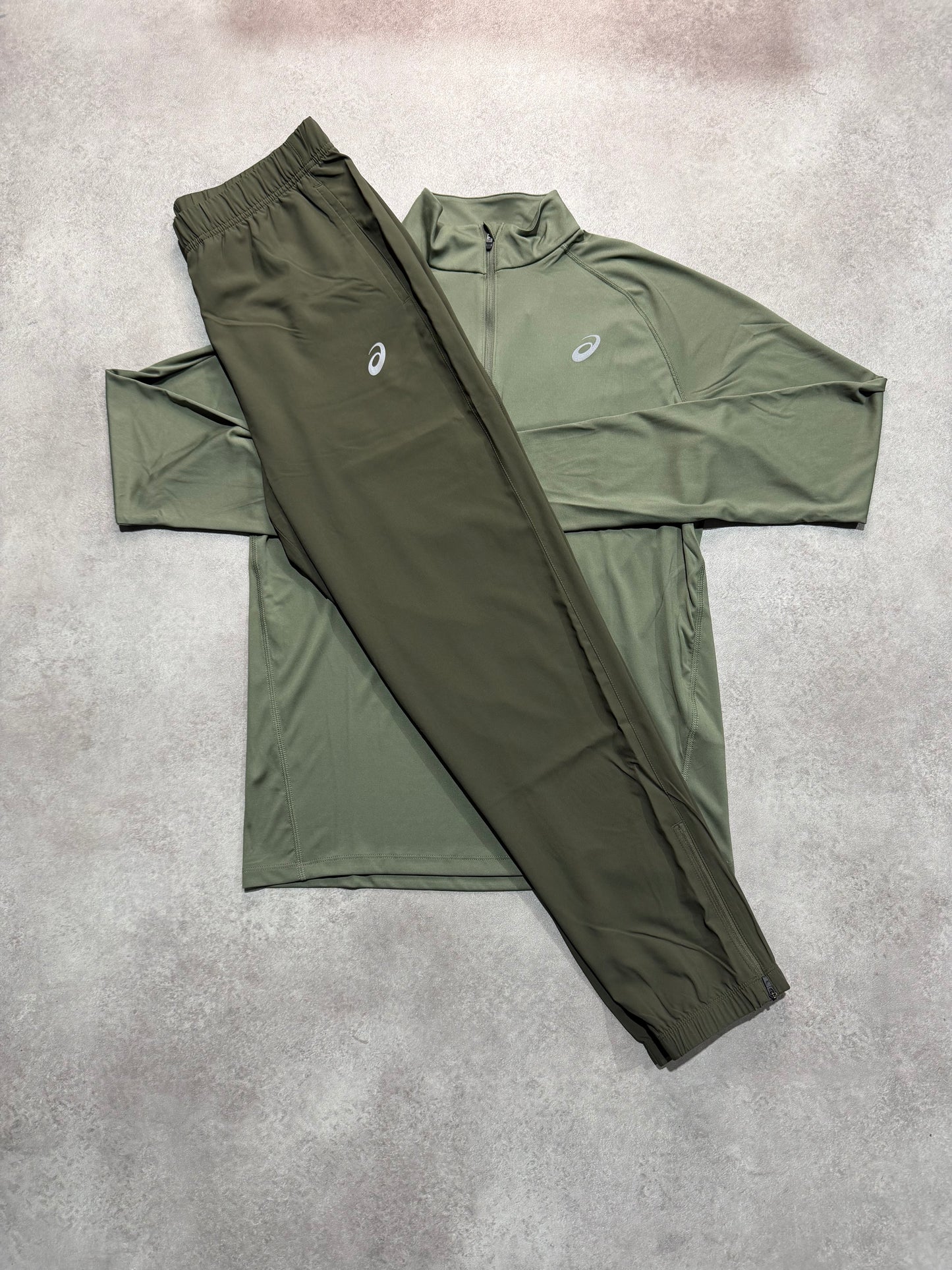 Asics Sport 1/2 Zip Set - MANTLE GREEN