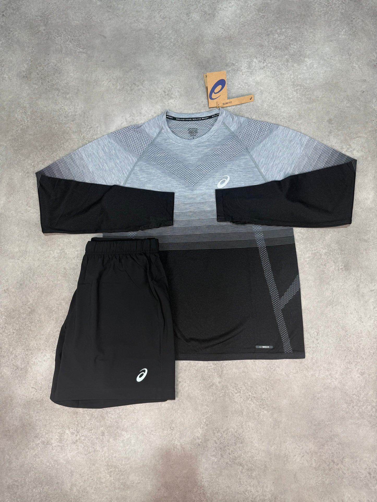 Asics Seamless LS Set- Performance Black/Carrier Grey