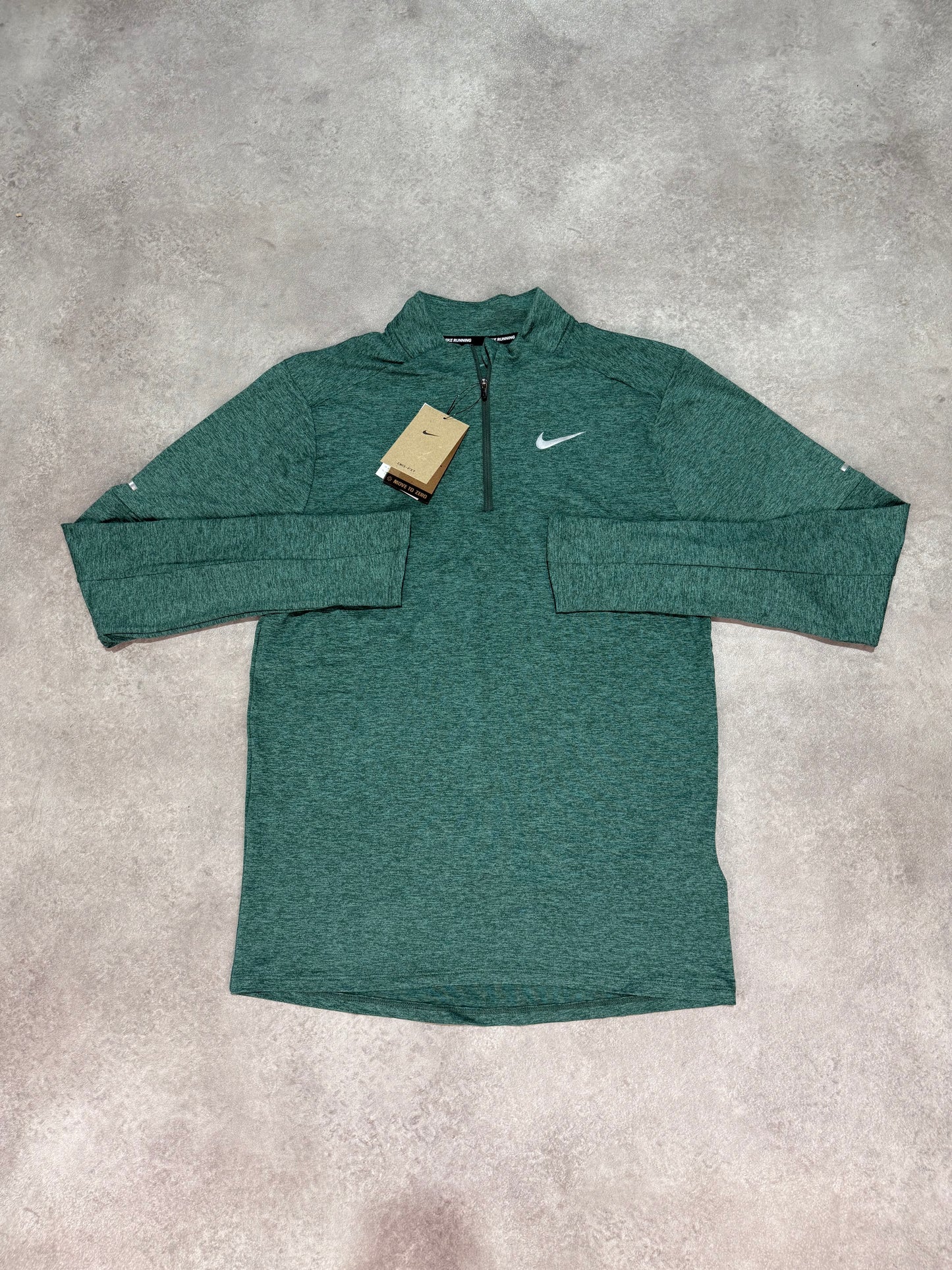 Nike Dri-Fit running 1/2 Zip - Vintage Green