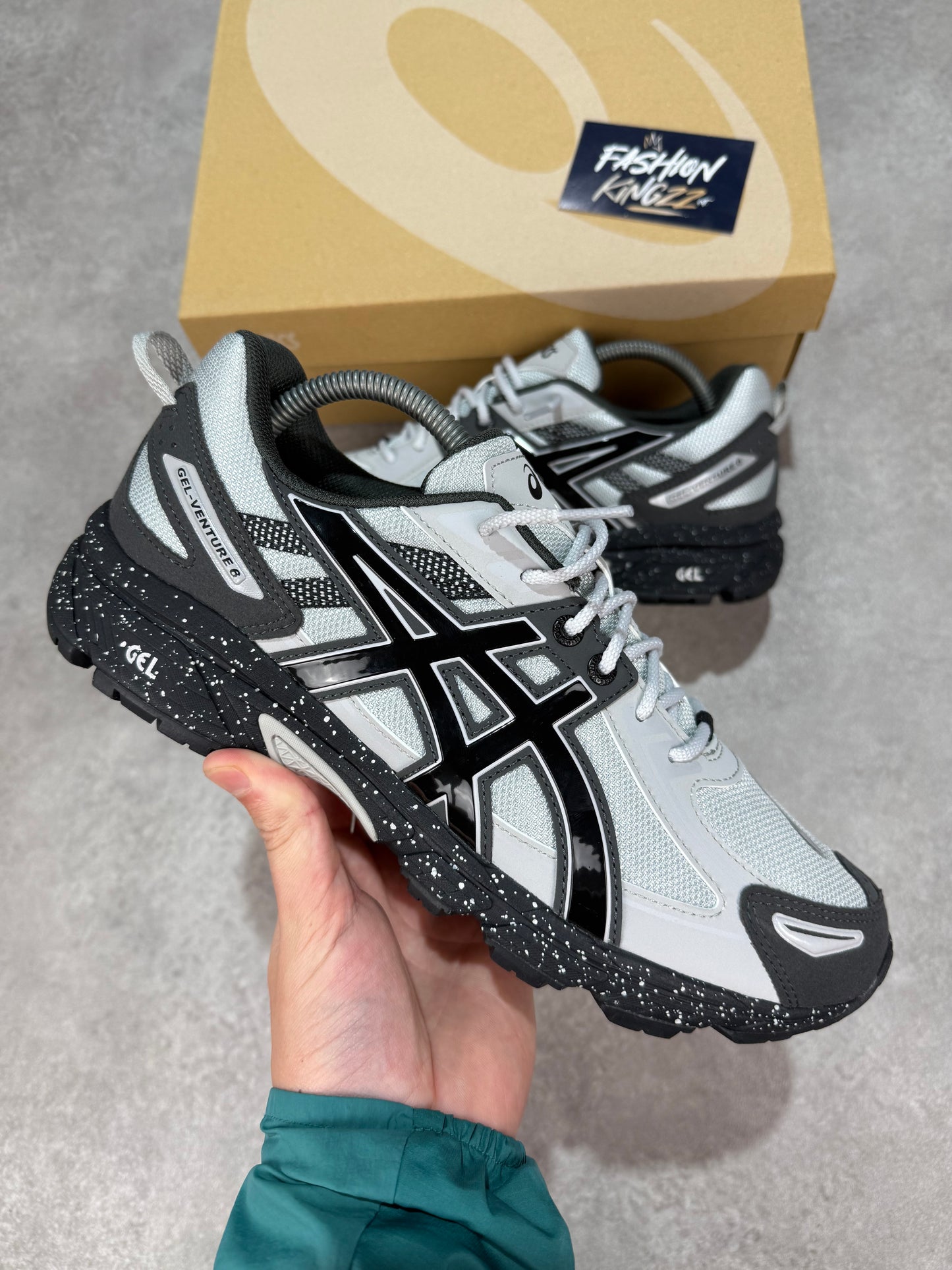 Asics Gel Venture 6 - GLACIER GREY/BLACK