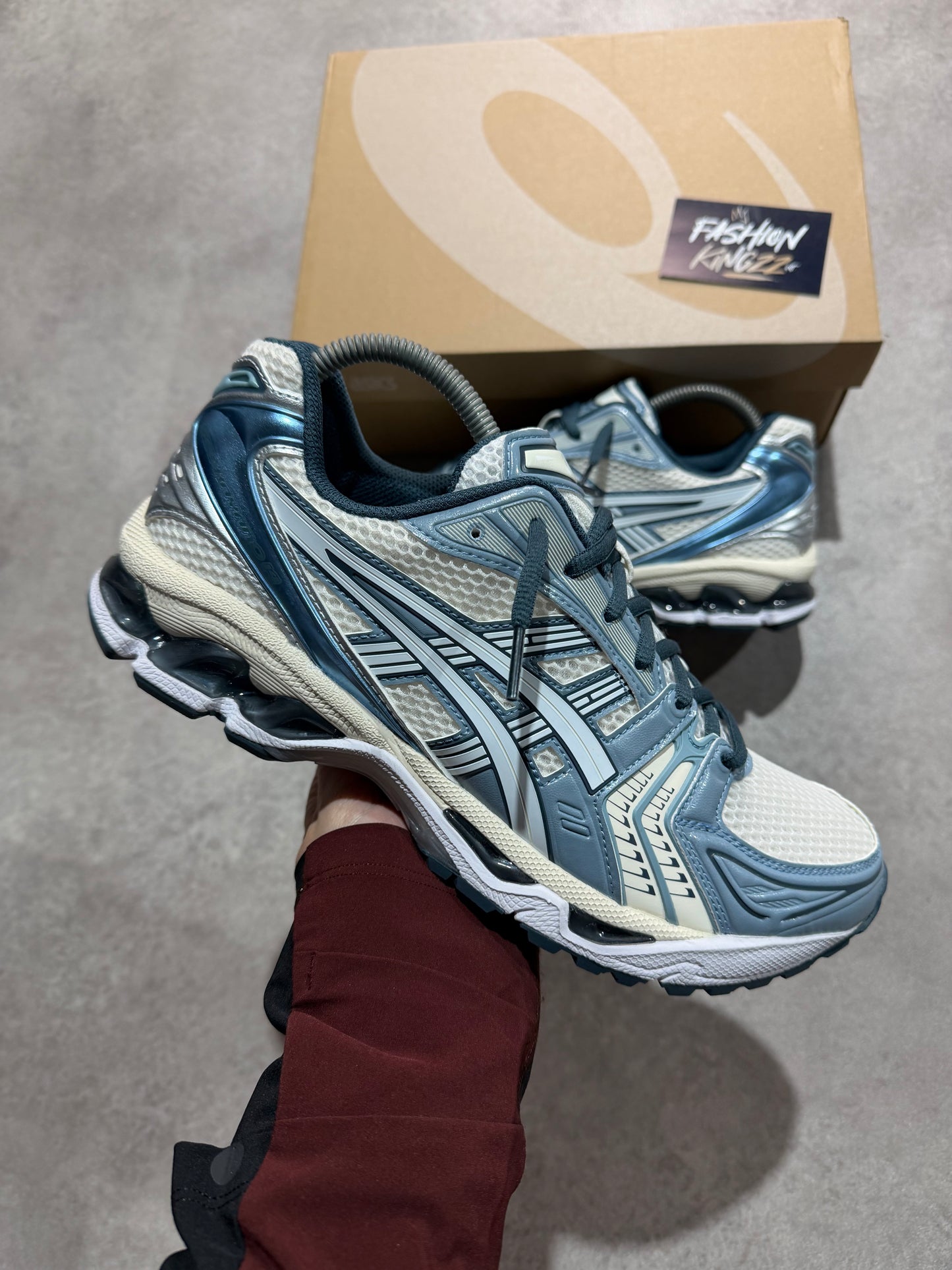 Asics Gel Kayano 14 - CREAM/ RAW INDIGO