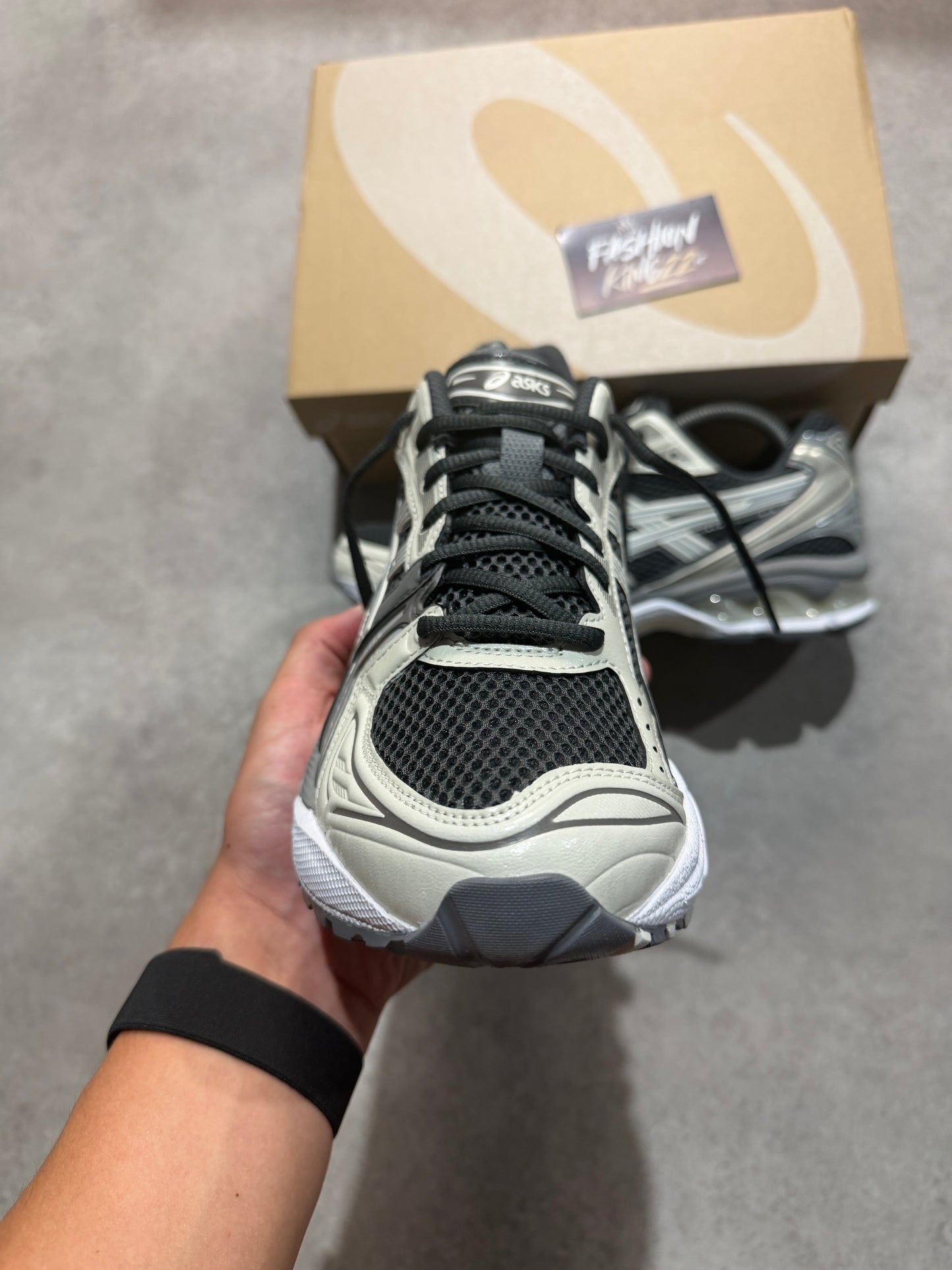 Asics Gel Kayano 14's - Obsidian Cement Grey