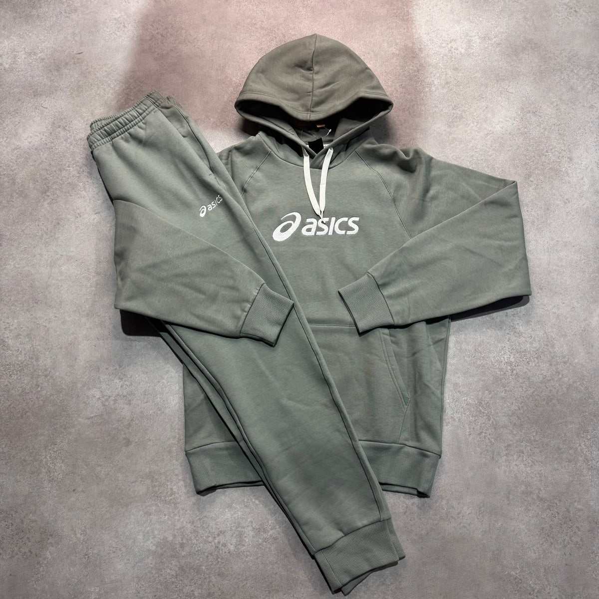 Asics Fleece Tracksuit - Lichen Green