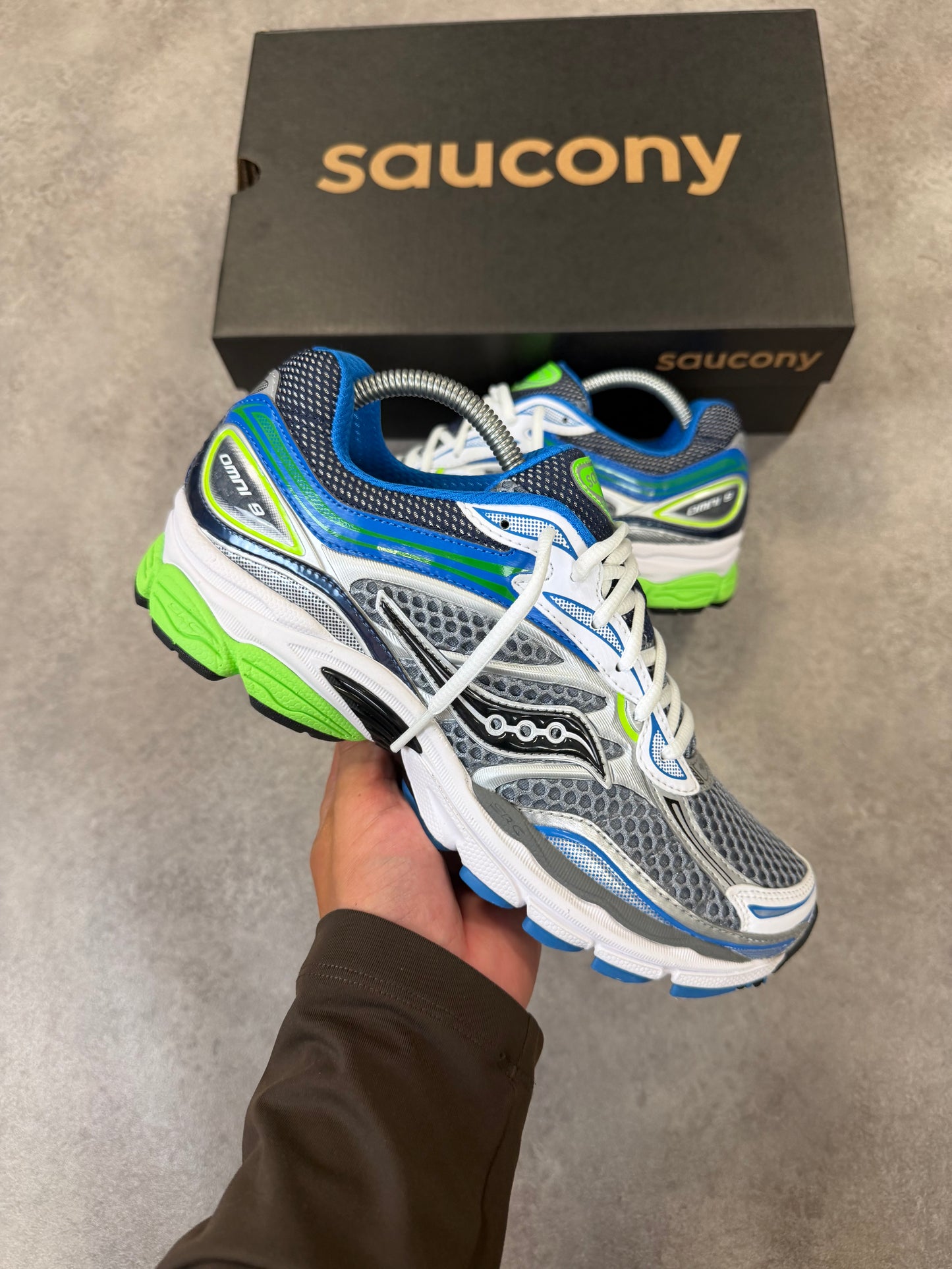 Saucony Progrid Omni 9 - SLIME/SILVER