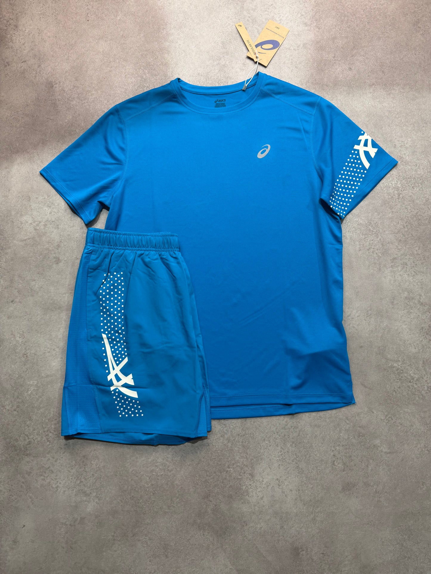 Asics Icon Set - AEGEAN BLUE/CREAM