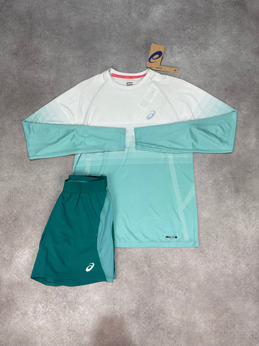 Asics Seamless LS T-shirt Set  - Rainy Lake
