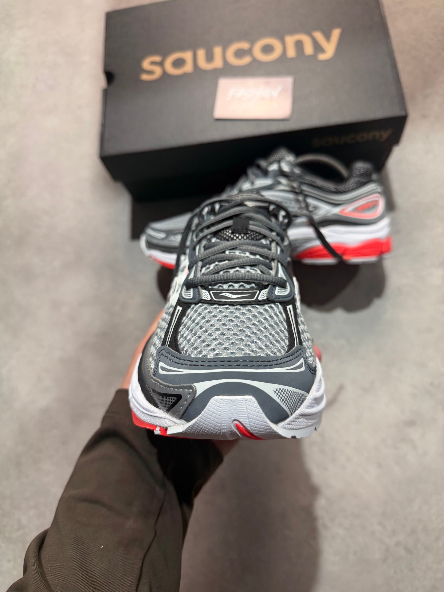 Saucony Progrid Omni 9 - CADET/VIZIRED/GRIS CLAIR