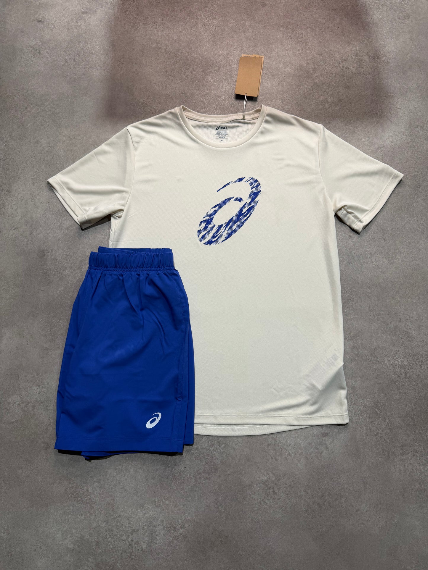 Asics Sport GPX SS Set - BIRCH/DARK COBALT