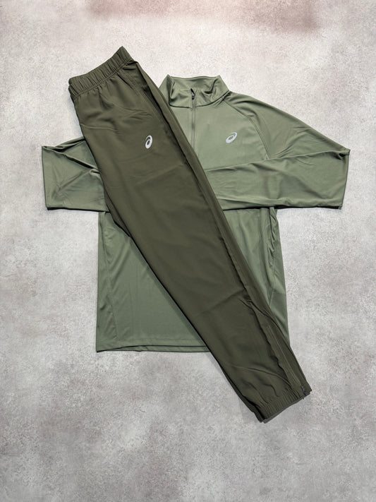 Asics Sport 1/2 Zip Set - MANTLE GREEN