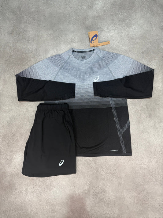 Asics Seamless LS Set- Performance Black/Carrier Grey