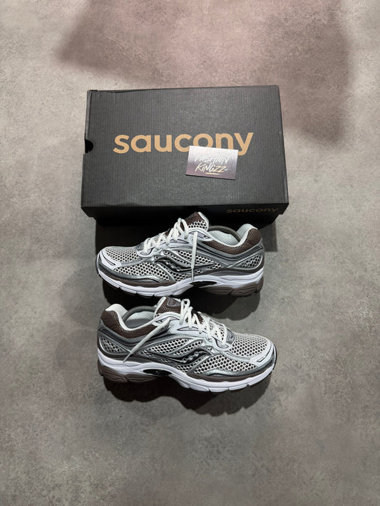 Saucony Omni Progrid 9 - WHITE/BROWN