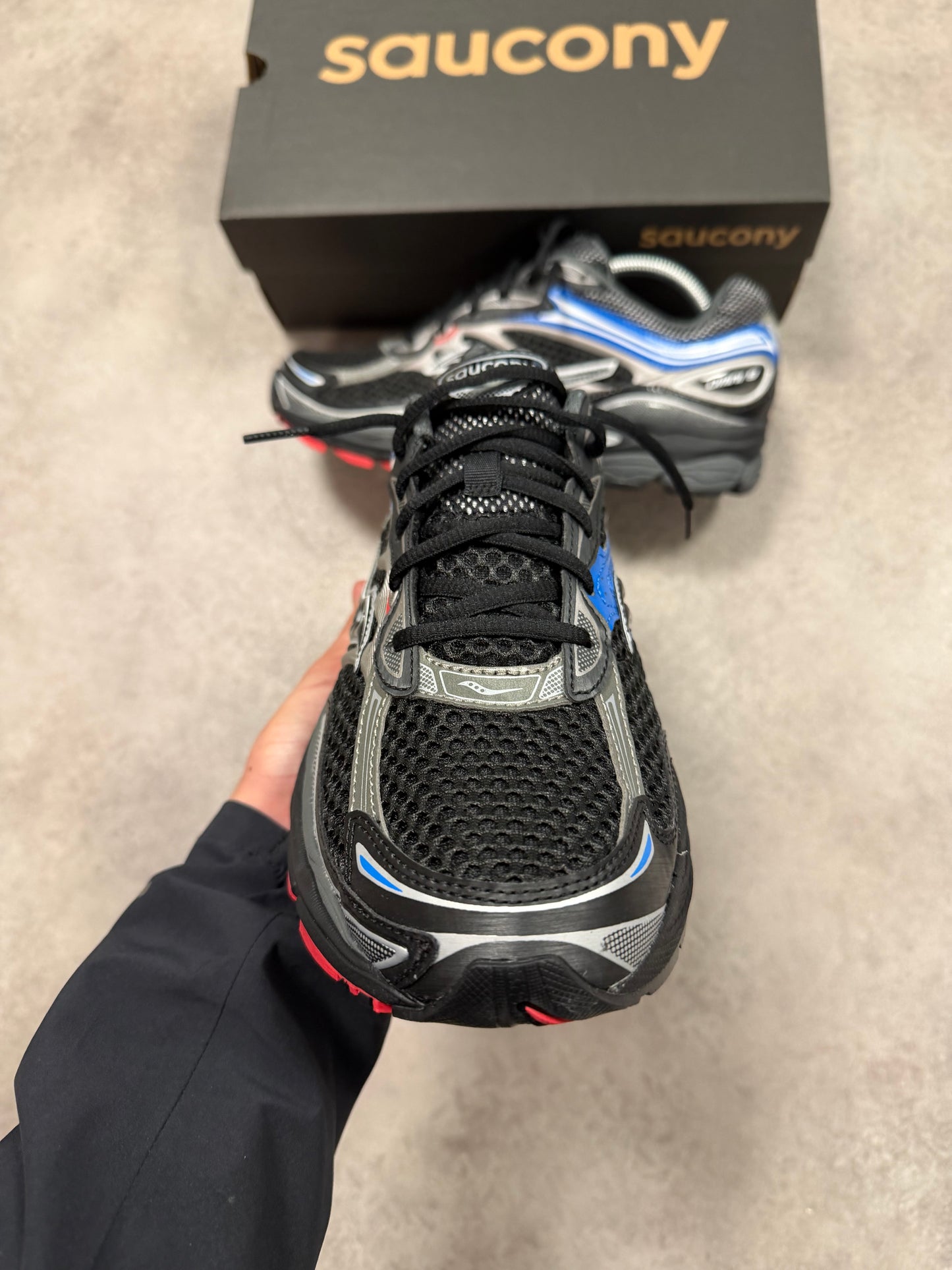 Saucony Progid Omni 9 - BLACK/MULTI BARIO/NOIR