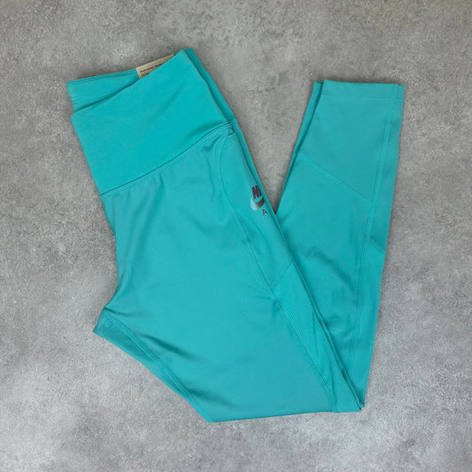 Nike 7/8 Length Leggings - Turquoise