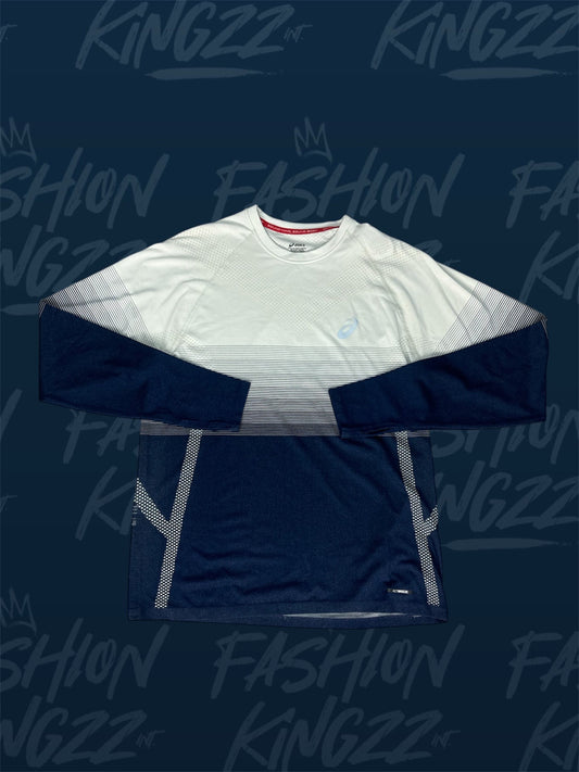 Asics Seamless LS T-shirt - Navy/White